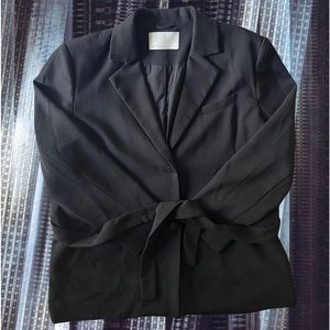 Belted blazer